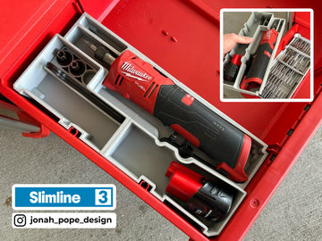 Milwaukee Packout - Opbevaringsindsats til M12 FUEL lynsliber (Slimline)