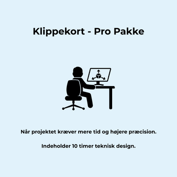 Klippekort - Pro Pakke
