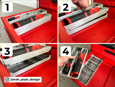Milwaukee Packout - Opbevaringsindsats til M12 FUEL lynsliber (Slimline)
