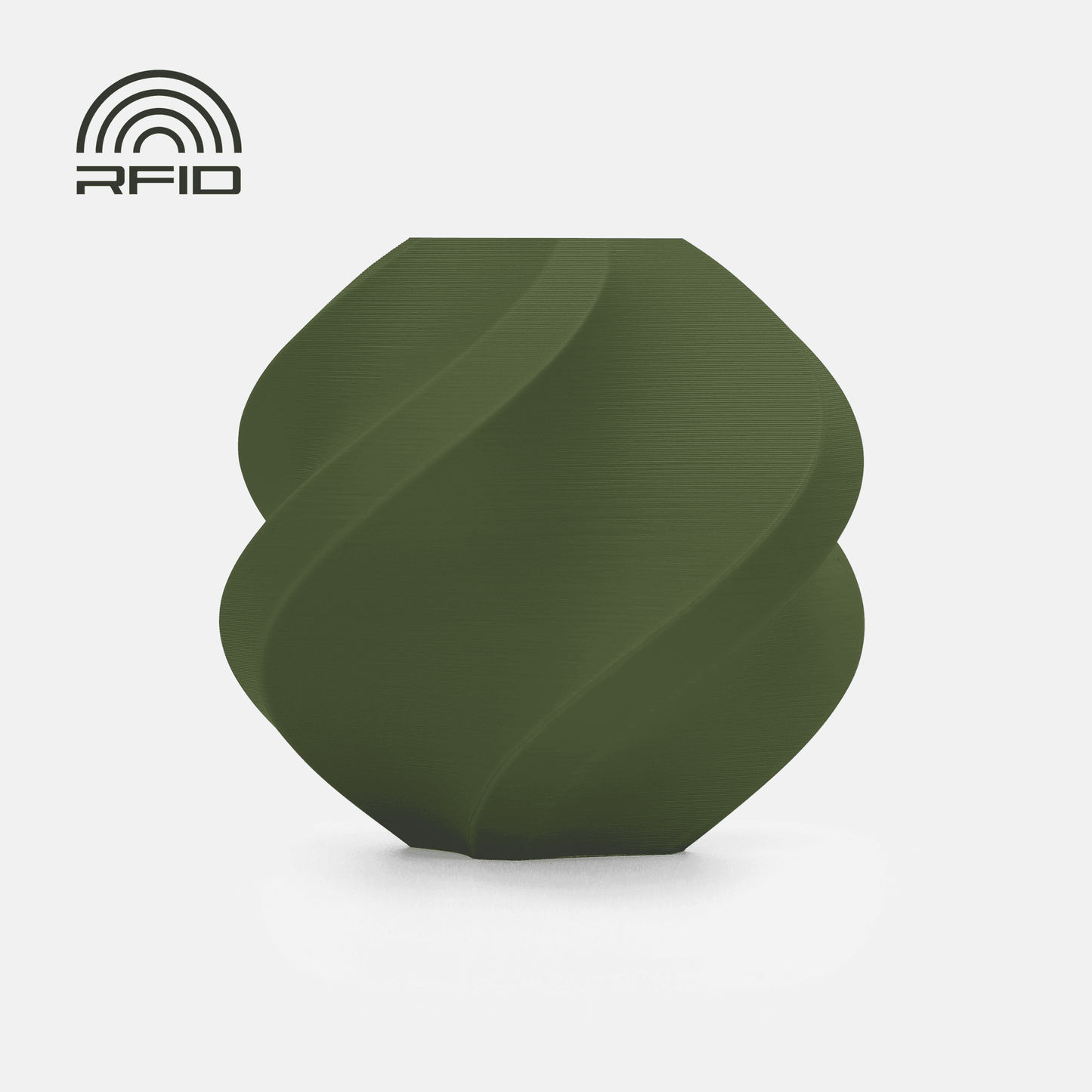 Bambu Lab PLA Matte Dark Green 1kg med spole