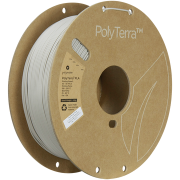 (UDGÅR) Polymaker | PolyTerra PLA | Muted White | 1.75mm | 1 kg