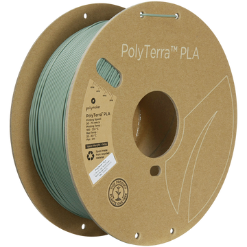 (UDGÅR) Polymaker | PolyTerra PLA | Muted Green | 1.75mm | 1 kg