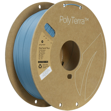 (UDGÅR) Polymaker | PolyTerra PLA | Muted Blue | 1.75mm | 1 kg