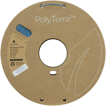 (UDGÅR) Polymaker | PolyTerra PLA | Muted Blue | 1.75mm | 1 kg
