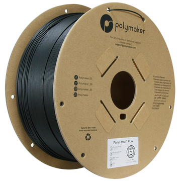 Polymaker | PolyTerra PLA | Charcoal Black | 1.75mm | 3 kg
