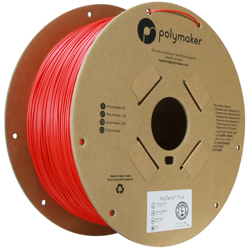 (UDGÅR) Polymaker | PolyTerra PLA | Lava Red | 1.75mm | 3 kg