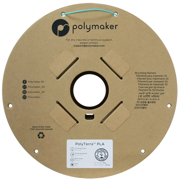 (UDGÅR) Polymaker | PolyTerra PLA | Arctic Teal | 1.75mm | 3 kg