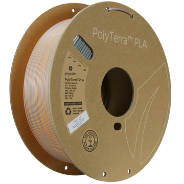 (UDGÅR) Polymaker | PolyTerra PLA Dual | Foggy Orange (Grey-Orange) | 1.75mm | 1 kg