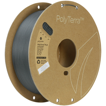 (UDGÅR) Polymaker | PolyTerra PLA | Ash Grey | 1.75mm | 1 kg