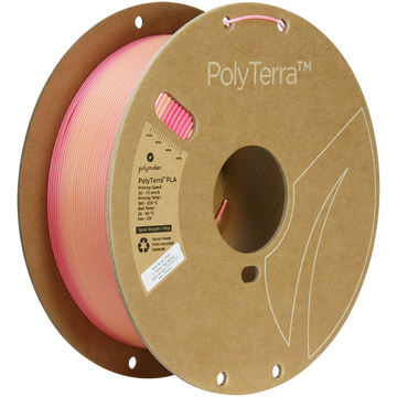 (UDGÅR) Polymaker | PolyTerra PLA Gradient | Spring (Pink-Peach) | 1.75mm | 1 kg