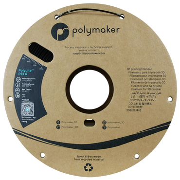 Polymaker | PolyLite PETG | Black | 1.75mm | 1 kg