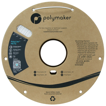 Polymaker | PolyLite PETG | White | 1.75mm | 1 kg