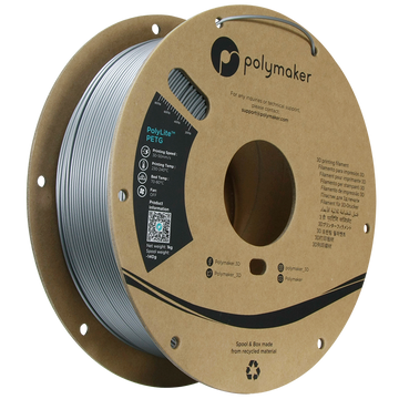 Polymaker | PolyLite PETG | Silver | 1.75mm | 1 kg