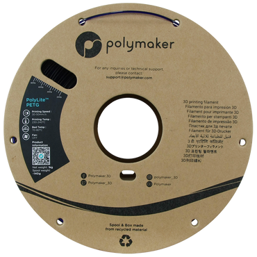 Polymaker | PolyLite PETG | Translucent Blue | 1.75mm | 1 kg