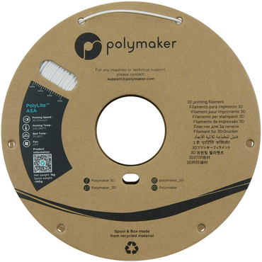 Polymaker | PolyLite ASA | White | 1.75mm | 1 kg