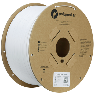 Polymaker | PolyLite ASA | White | 1.75mm | 3 kg