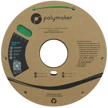 Polymaker | PolyLite ASA | Green | 1.75mm | 1 kg