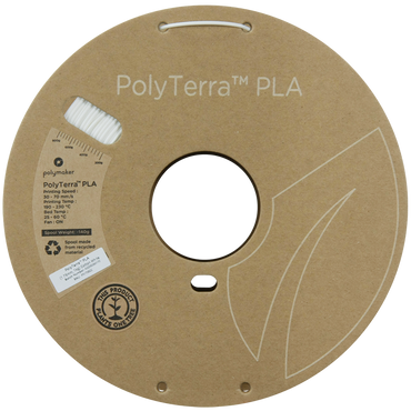 Polymaker | PolyTerra PLA | Cotton White | 1.75mm | 1 kg
