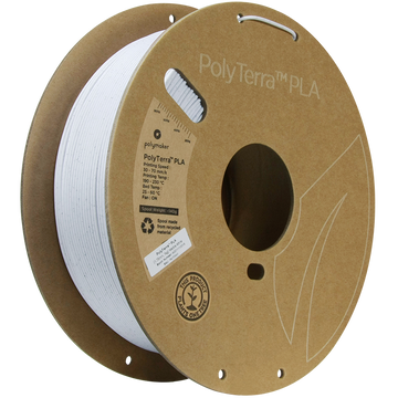 (UDGÅR) Polymaker | PolyTerra PLA | Marble White | 1.75mm | 1 kg
