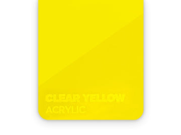Acrylic -Clear yellow 3 mm