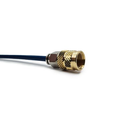 G1/8"-28 indsats med PTFE-fitting monteret