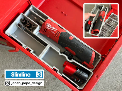 Milwaukee Packout - Opbevaringsindsats til M12 FUEL lynsliber (Slimline)