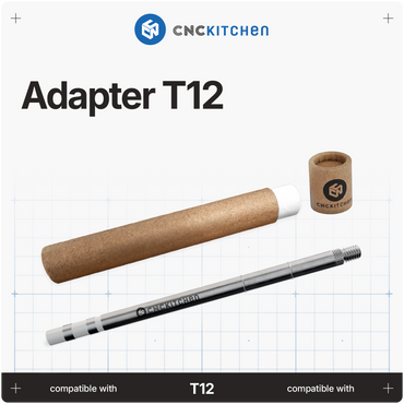 CNC Kitchen T12-adapter med M5-gevind til installationsspidser