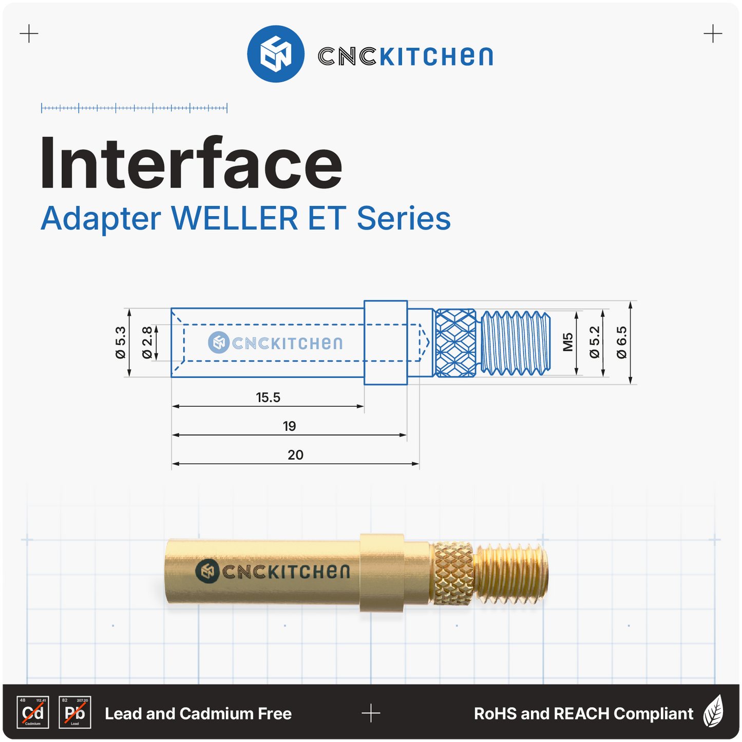 Weller ET-interface på adapter til Installation Tips