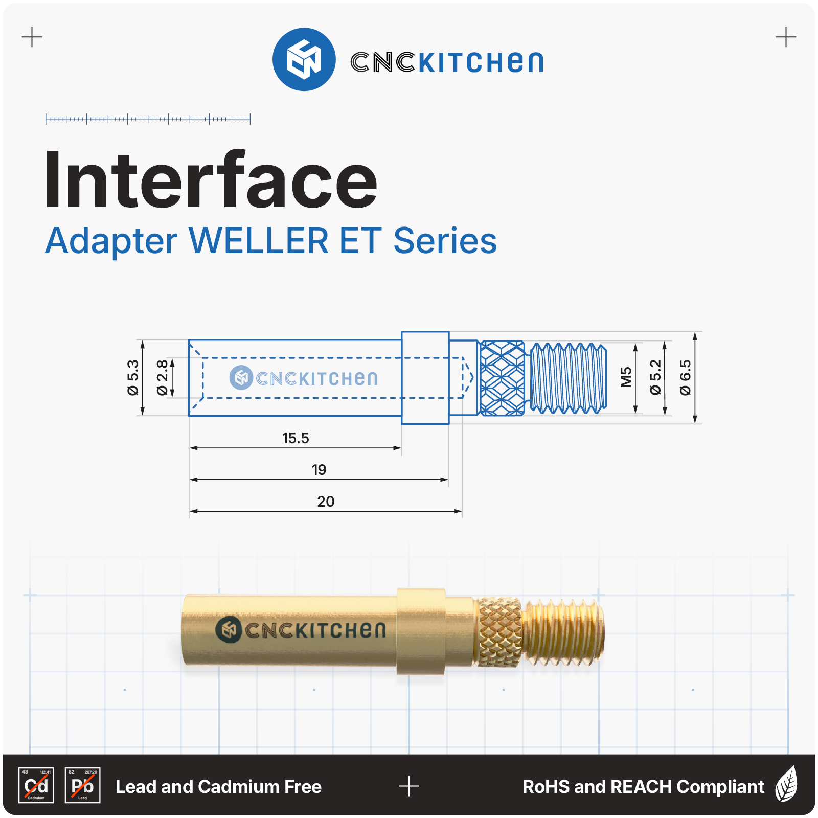 Weller ET-interface på adapter til Installation Tips