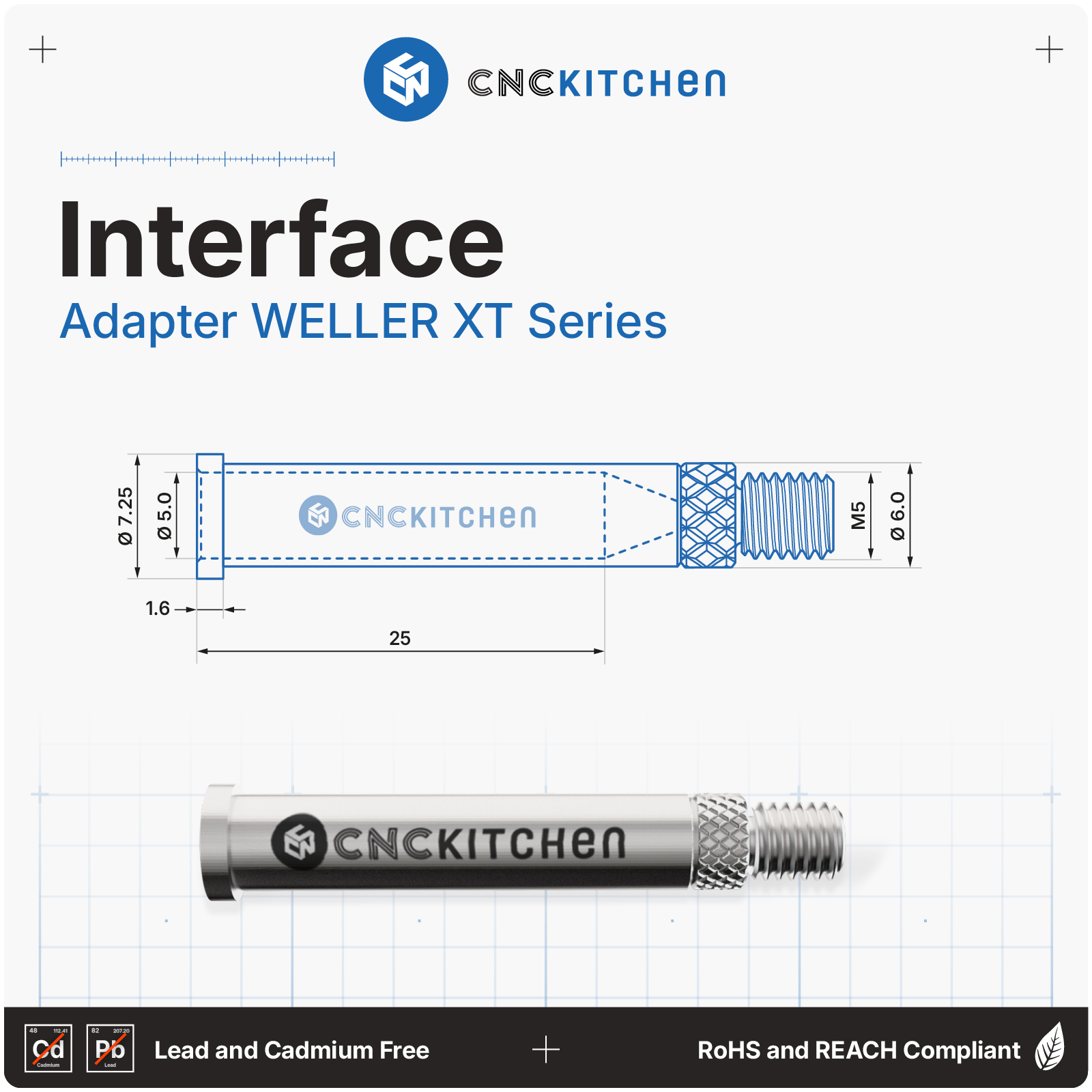 Weller XT-interface på adapter til Installation Tips