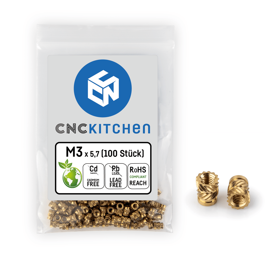 Heat Set Inserts - M3 standard 100 pcs