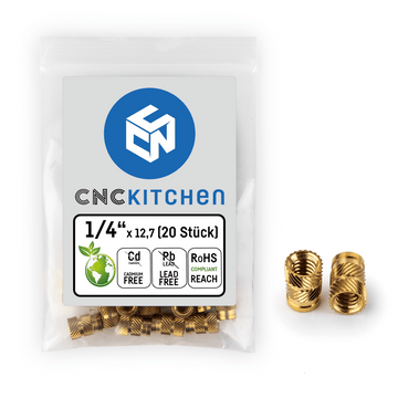 Threaded inserts 1/4" 20 pcs