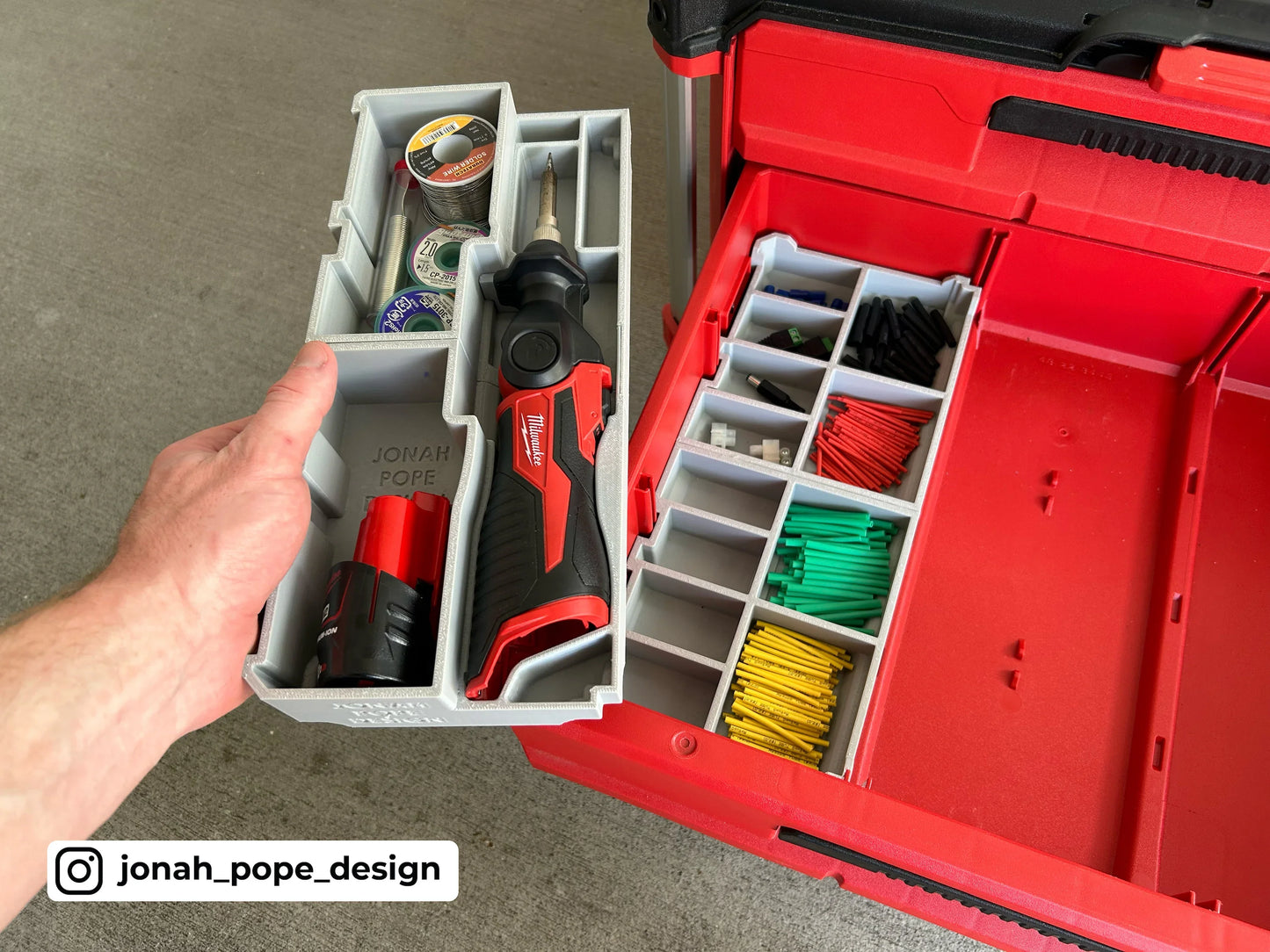 Milwaukee Packout - Opbevaringsindsats til M12 loddekolbe (Slimline)