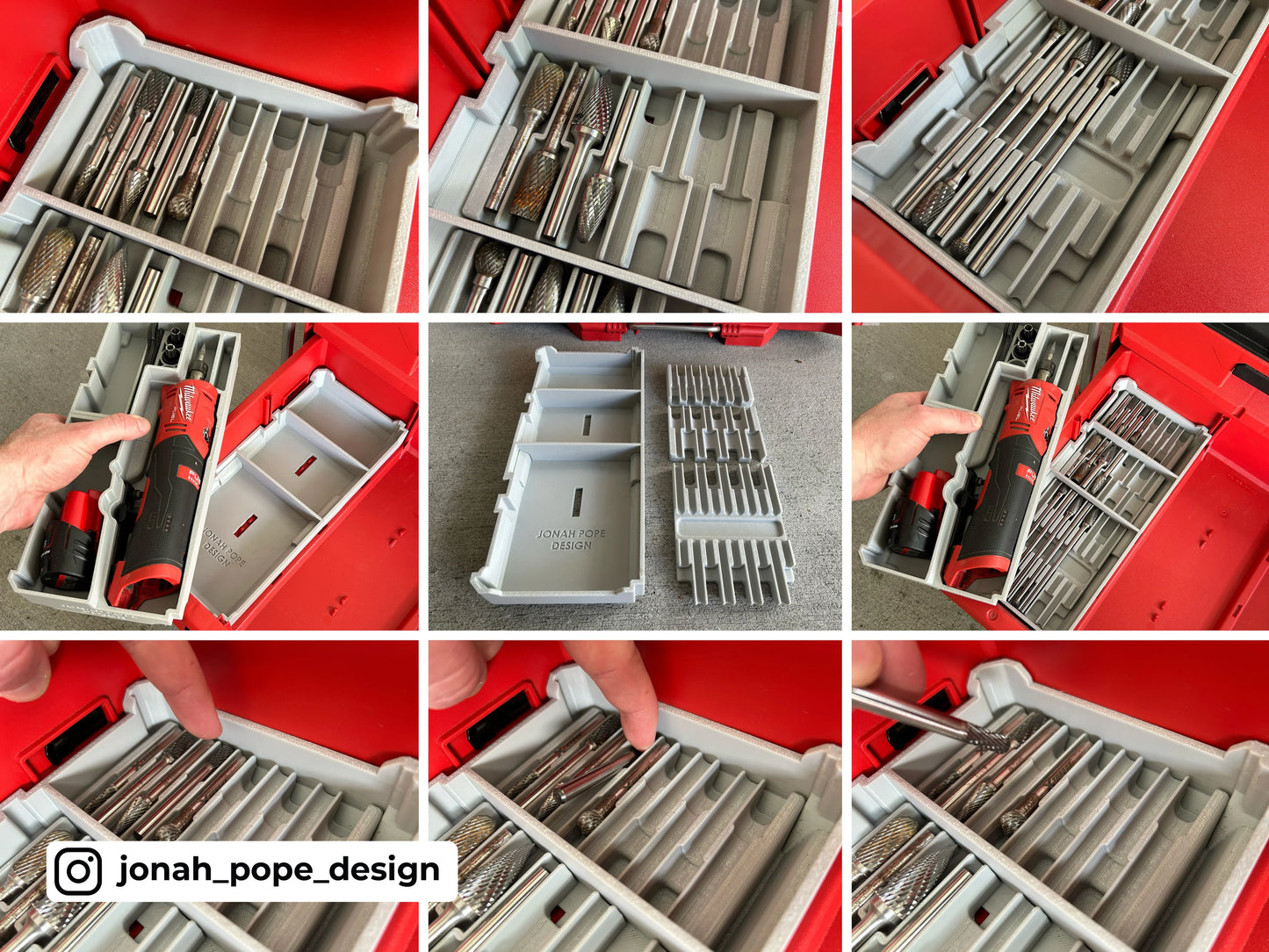 Milwaukee Packout - Opbevaringsindsats til M12 FUEL lynsliber (Slimline)