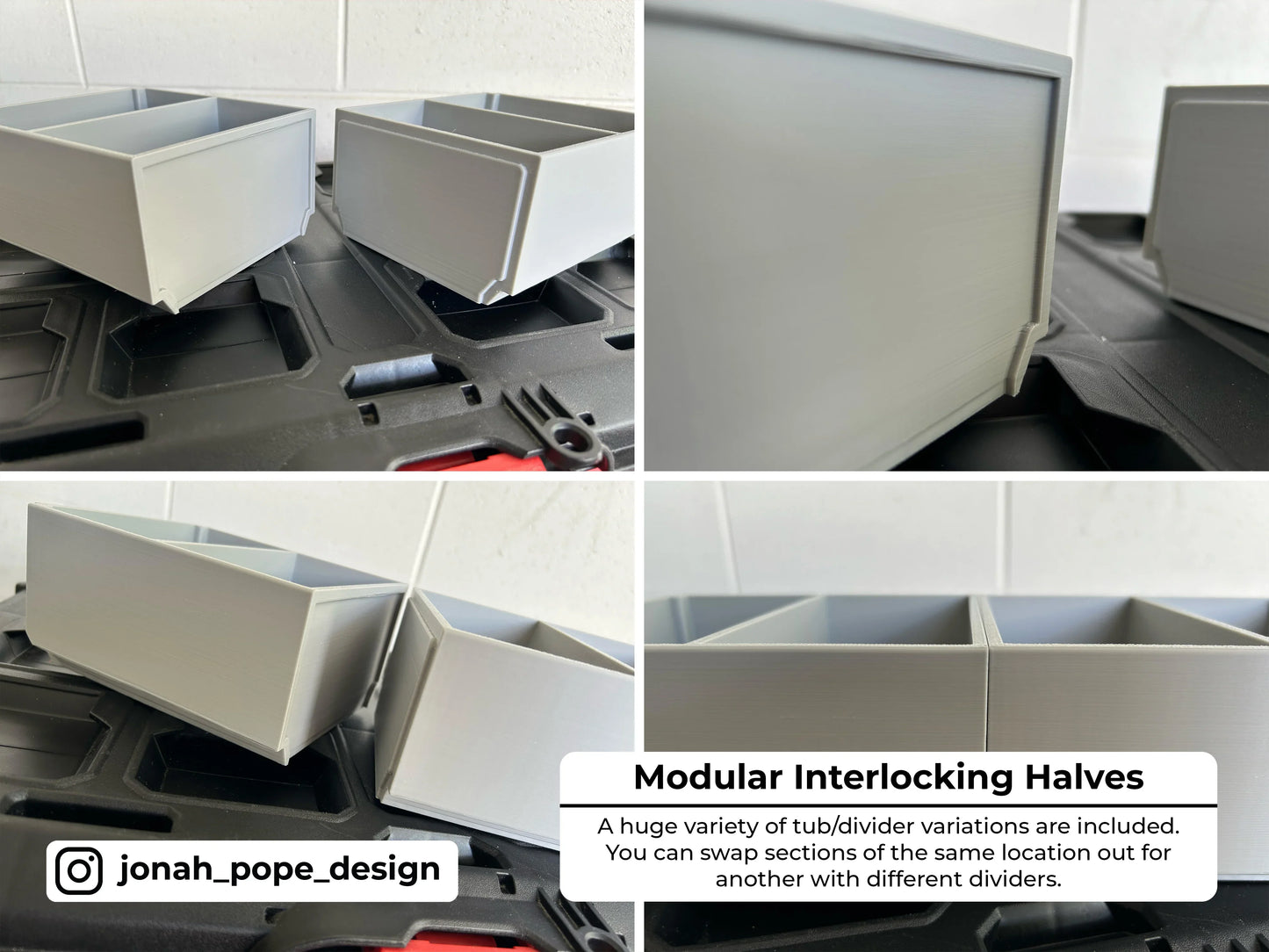 Milwaukee Packout - Opbevaringsindsats til Milwaukee skuffeboks (Slimline)
