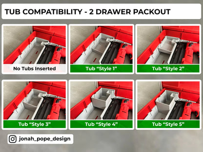 Milwaukee Packout - Opbevaringsindsats til M18 FUEL 18 GS stiftepistol