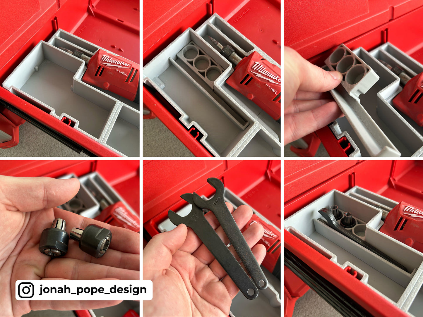 Milwaukee Packout - Opbevaringsindsats til M12 FUEL lynsliber (Slimline)