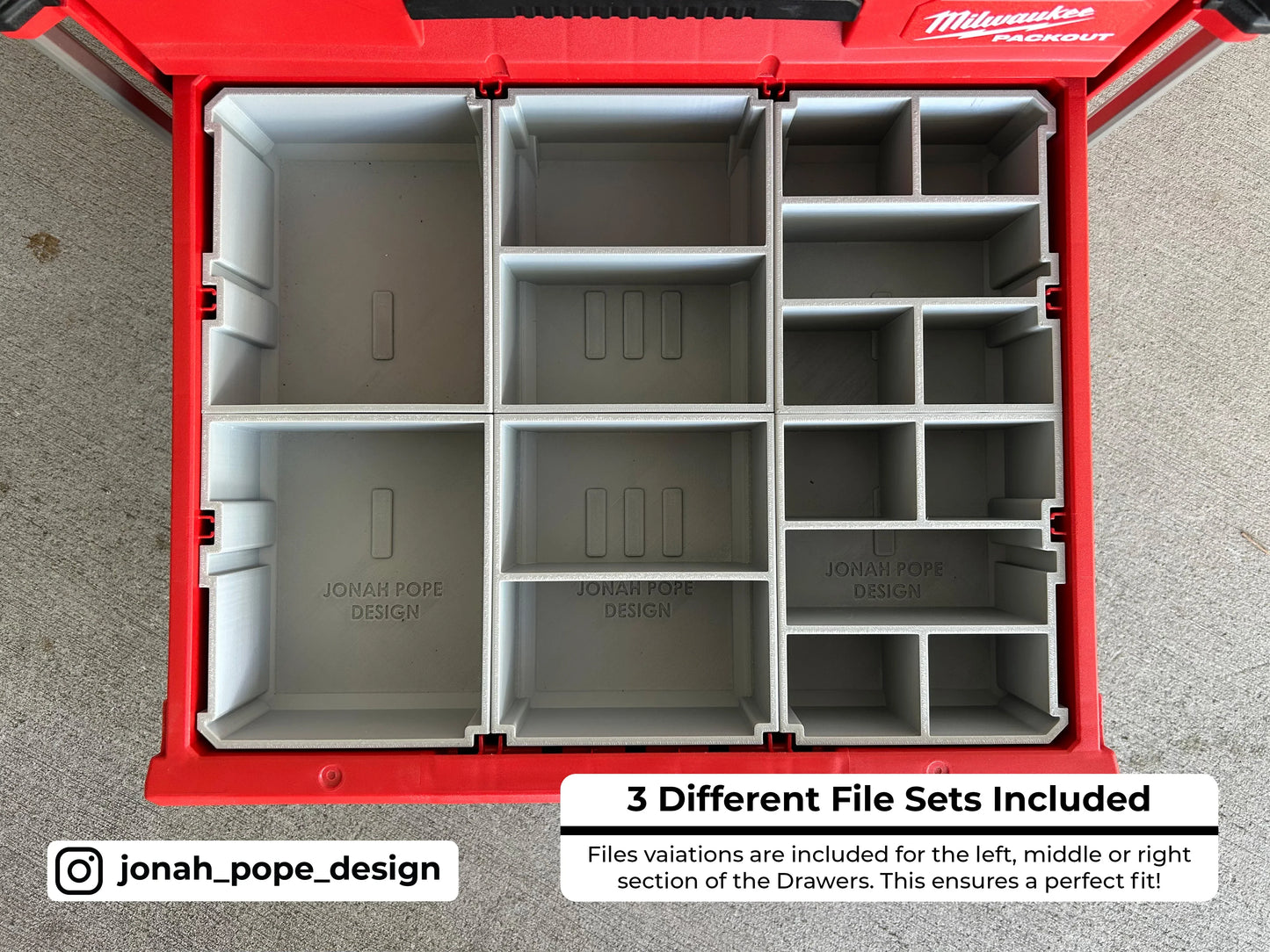 Milwaukee Packout - Opbevaringsindsats til Milwaukee skuffeboks (Slimline)