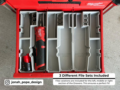 Milwaukee Packout - Opbevaringsindsats til M12 FUEL lynsliber (Slimline)