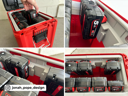 Milwaukee Packout - Opbevaringsindsats til M18 batterier
