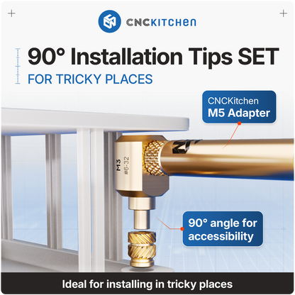 CNC Kitchen 90 graders installation tips sæt