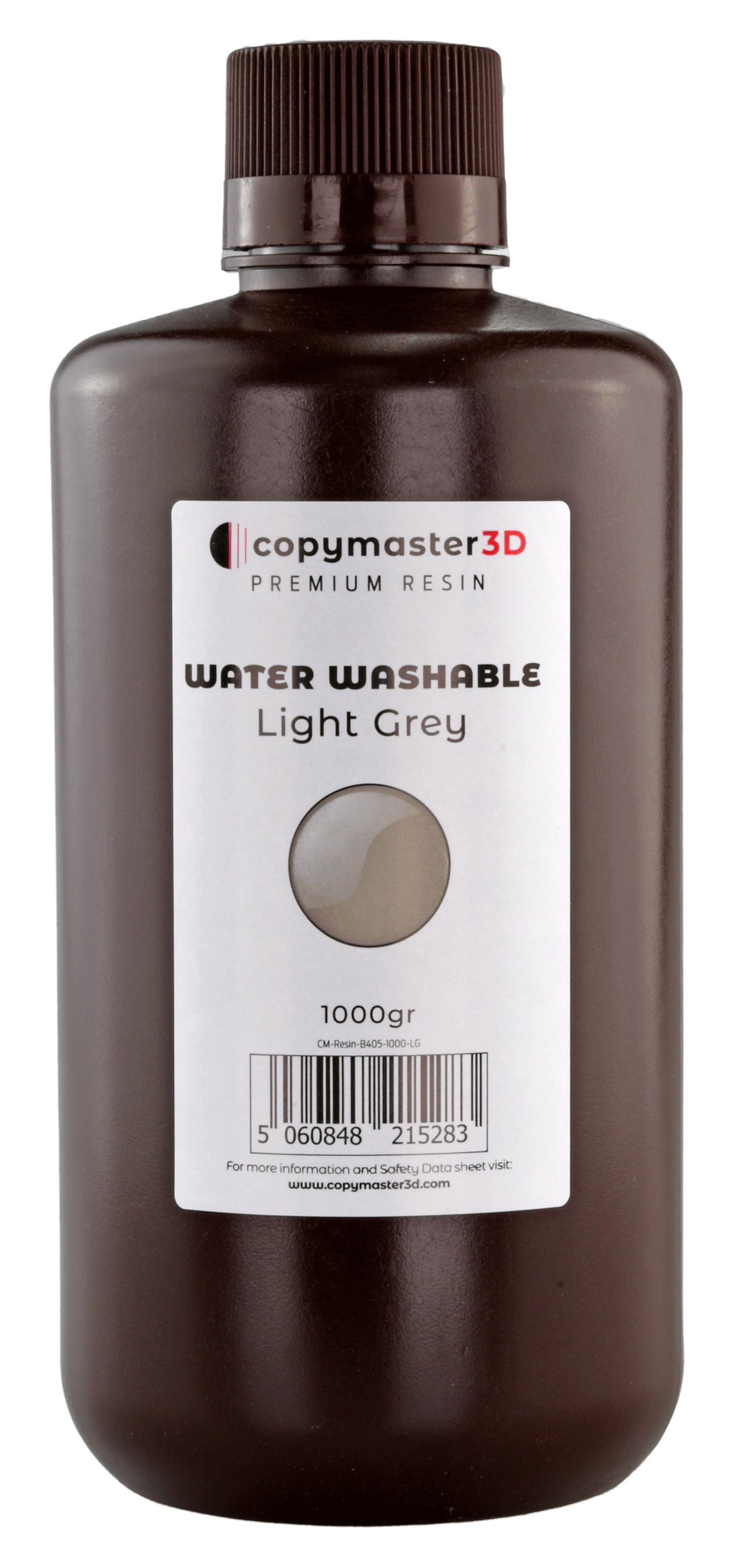 Copymaster3D Water Washable UV Resin 1 kg Light Grey