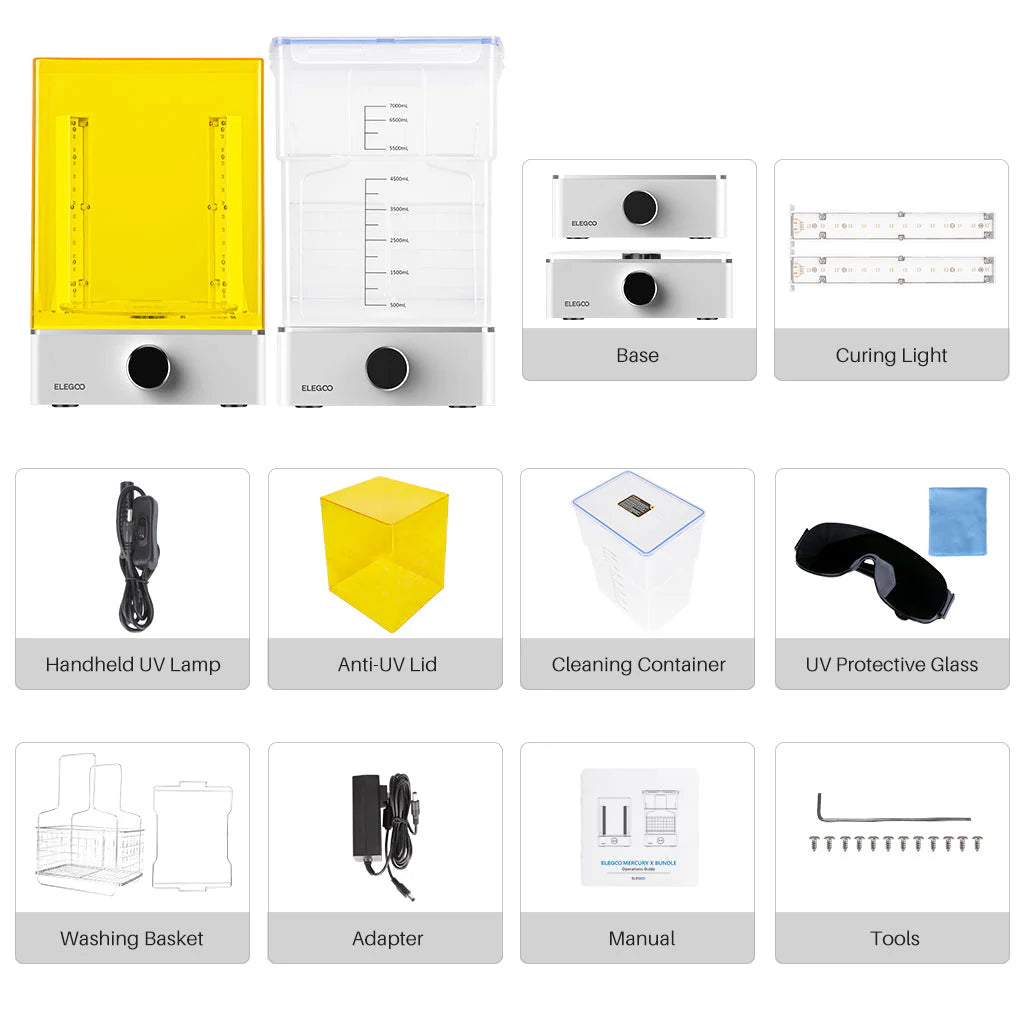 Elegoo Mercury XS Bundle – vaske- og hærdestation