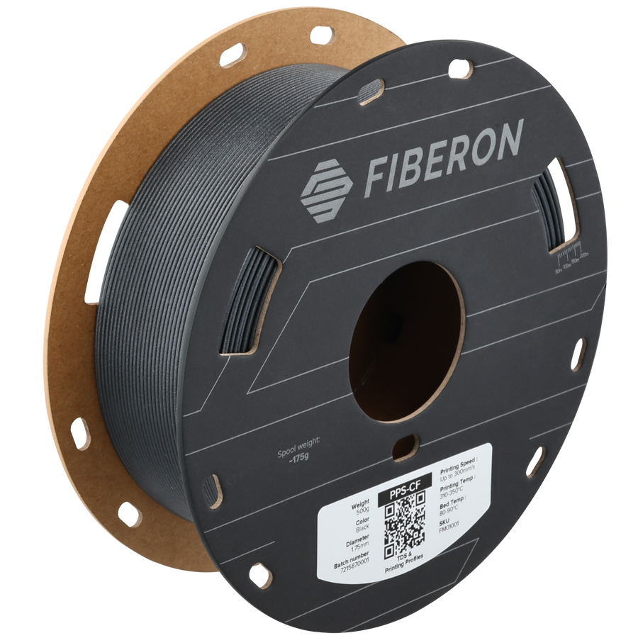 Polymaker | Fiberon | PPS-CF10 Black | 1.75mm | 500g