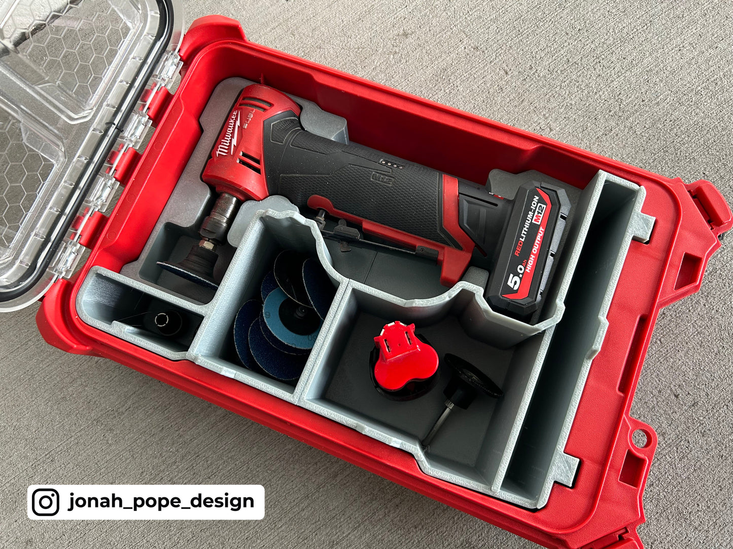 Milwaukee Packout - Opbevaringsindsats til M12 lynsliber