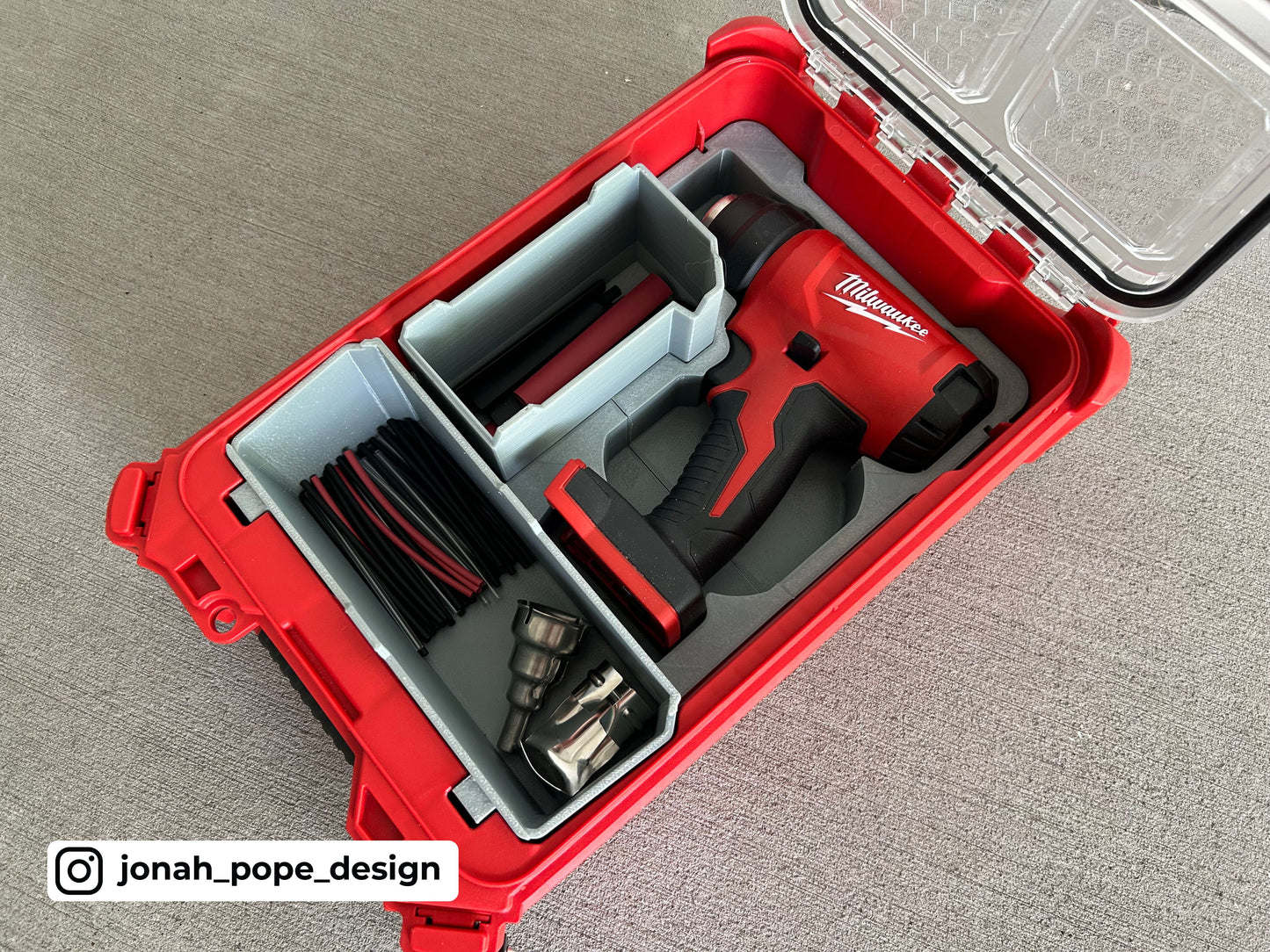 Milwaukee Packout - Opbevaringsindsats til M18 varmepistol
