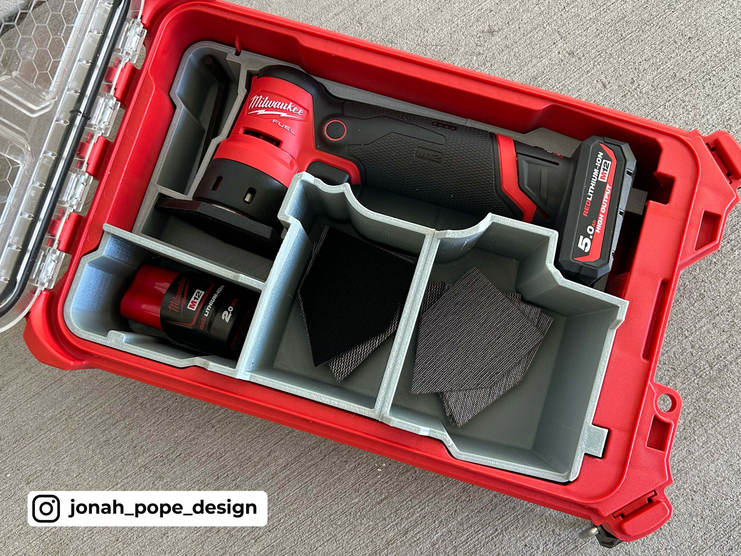 Milwaukee Packout - Opbevaringsindsats til M12 detaljesliber