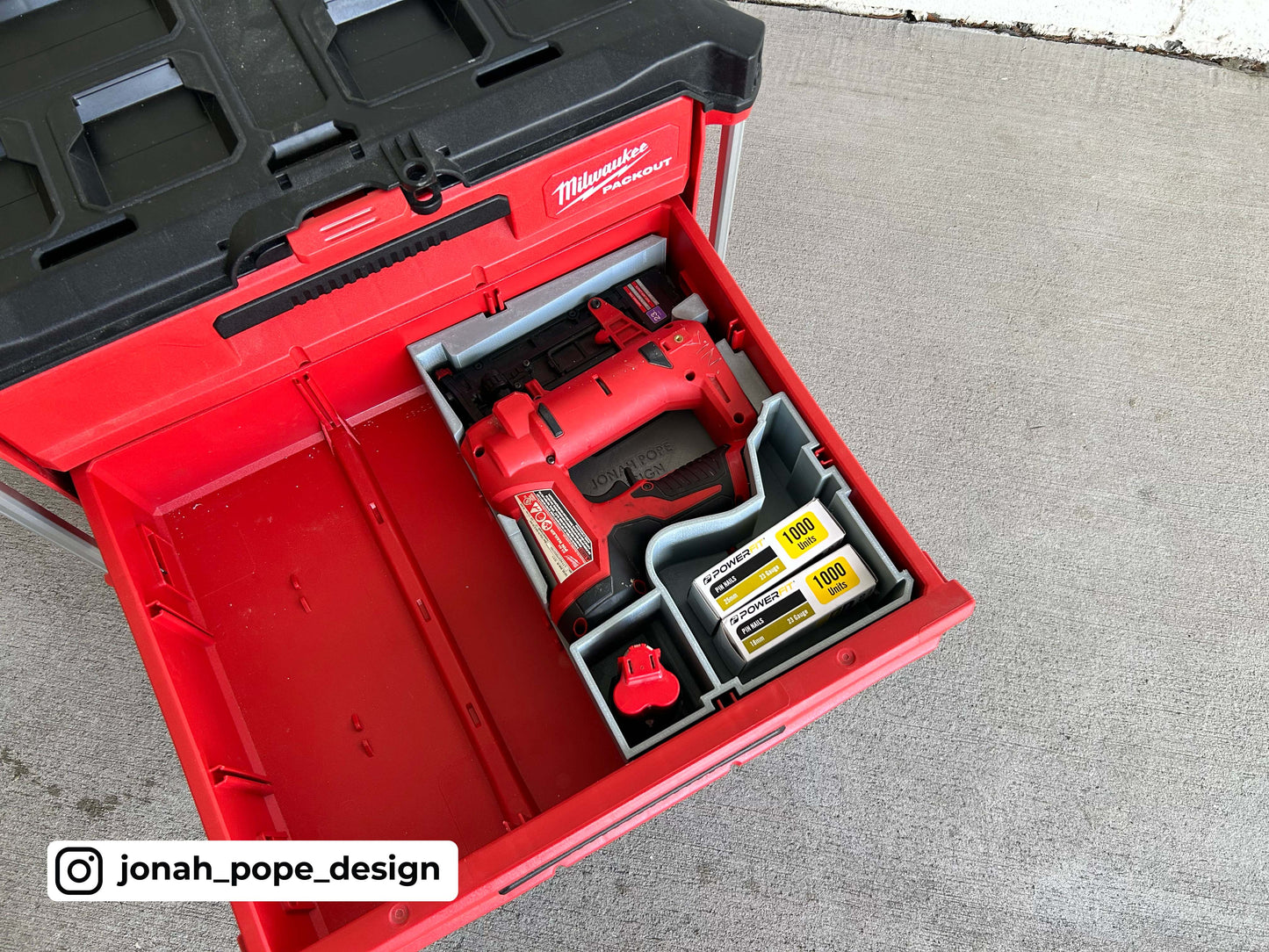 Milwaukee Packout - Opbevaringsindsats til M12 stiftepistol