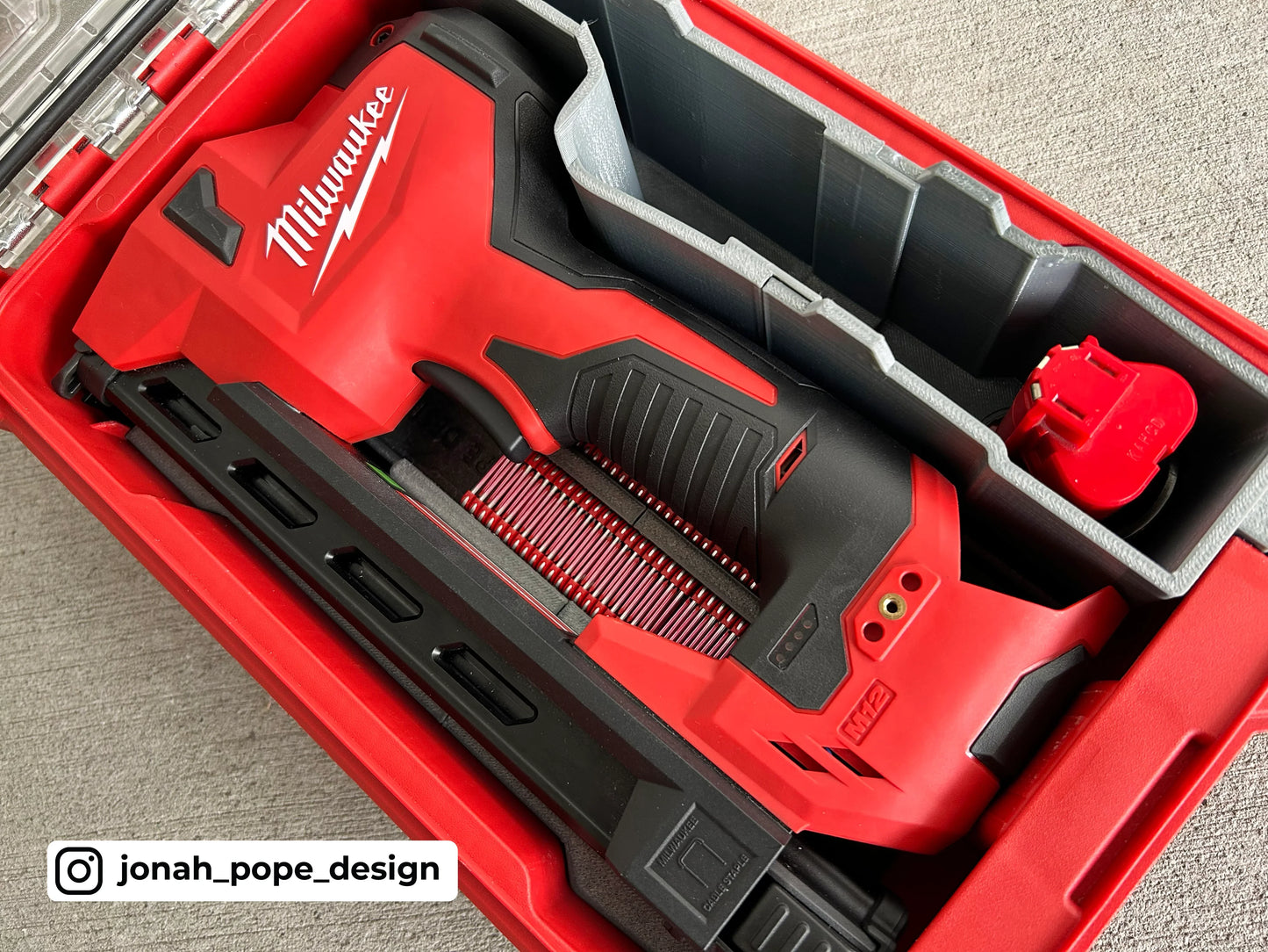 Milwaukee Packout - Opbevaringsindsats til M12 kabelklammepistol