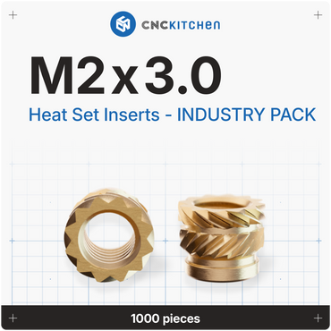 Industry Pack M2x3 gevindindsatser, 1000 stk